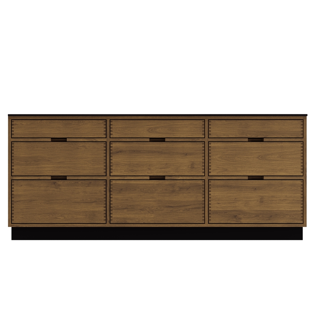 Just Wood Dark Kitchen Island - 187.6 cm wide - 100 cm deep