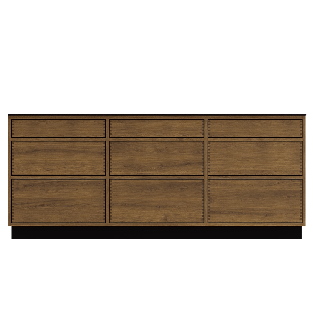 Just Wood Push Dark Kitchen Island - 187.6 cm wide - 120 cm deep