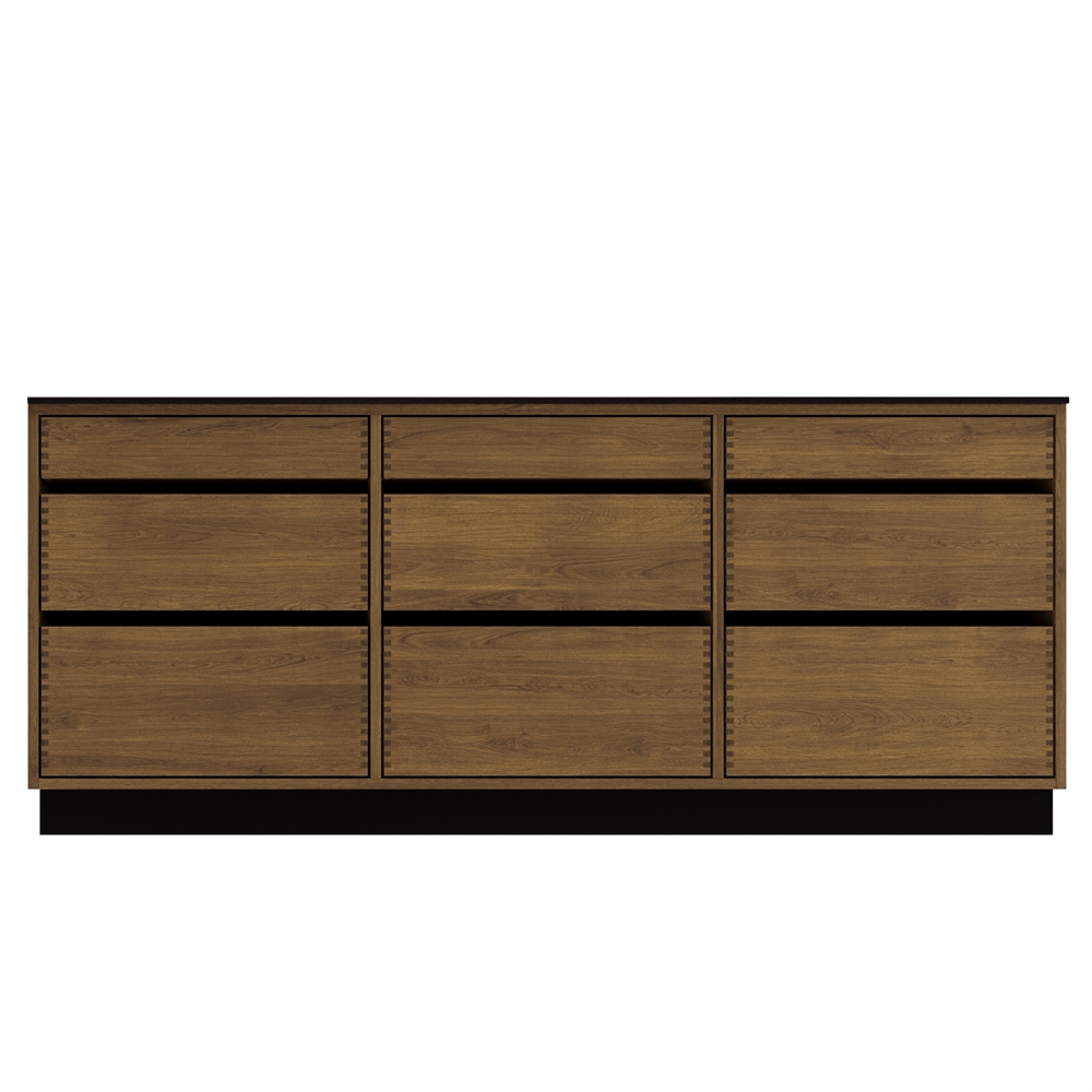 Just Wood Original Dark Kitchen Island - 187.6 cm wide - 100 cm deep