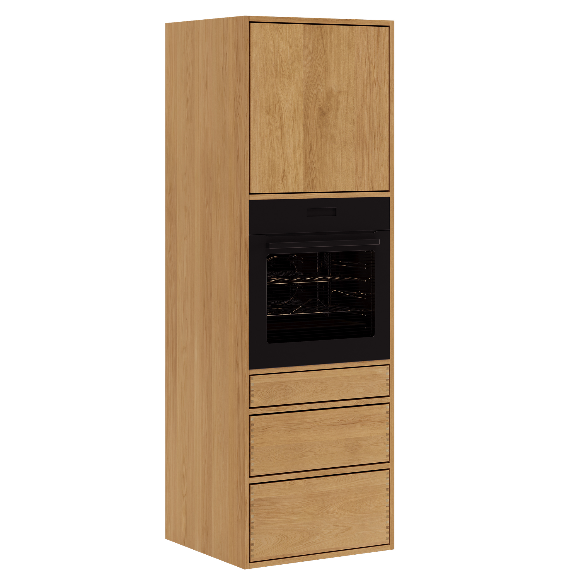 60 cm Just Wood Push Tall Cabinet for Oven