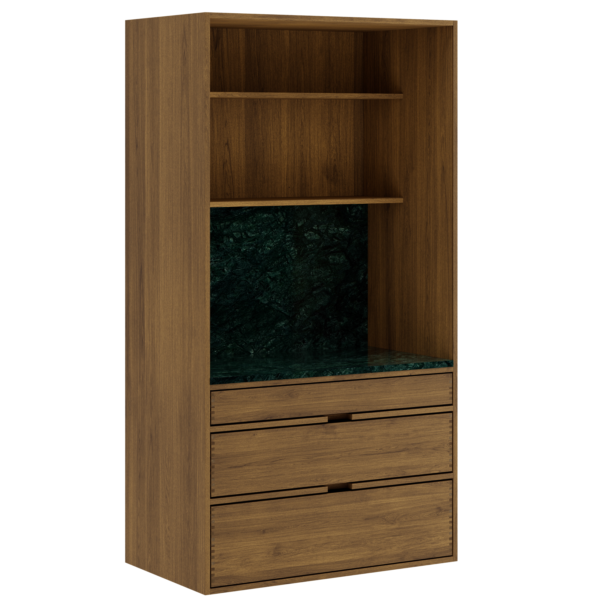 100 cm Dark Stained Just Wood Barista Cabinet