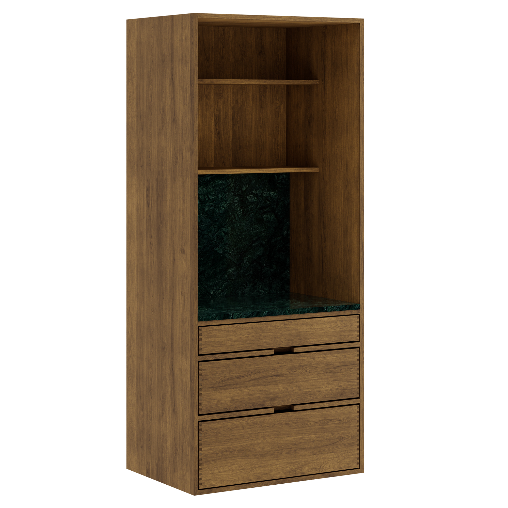 80 cm Dark Stained Just Wood Barista Cabinet