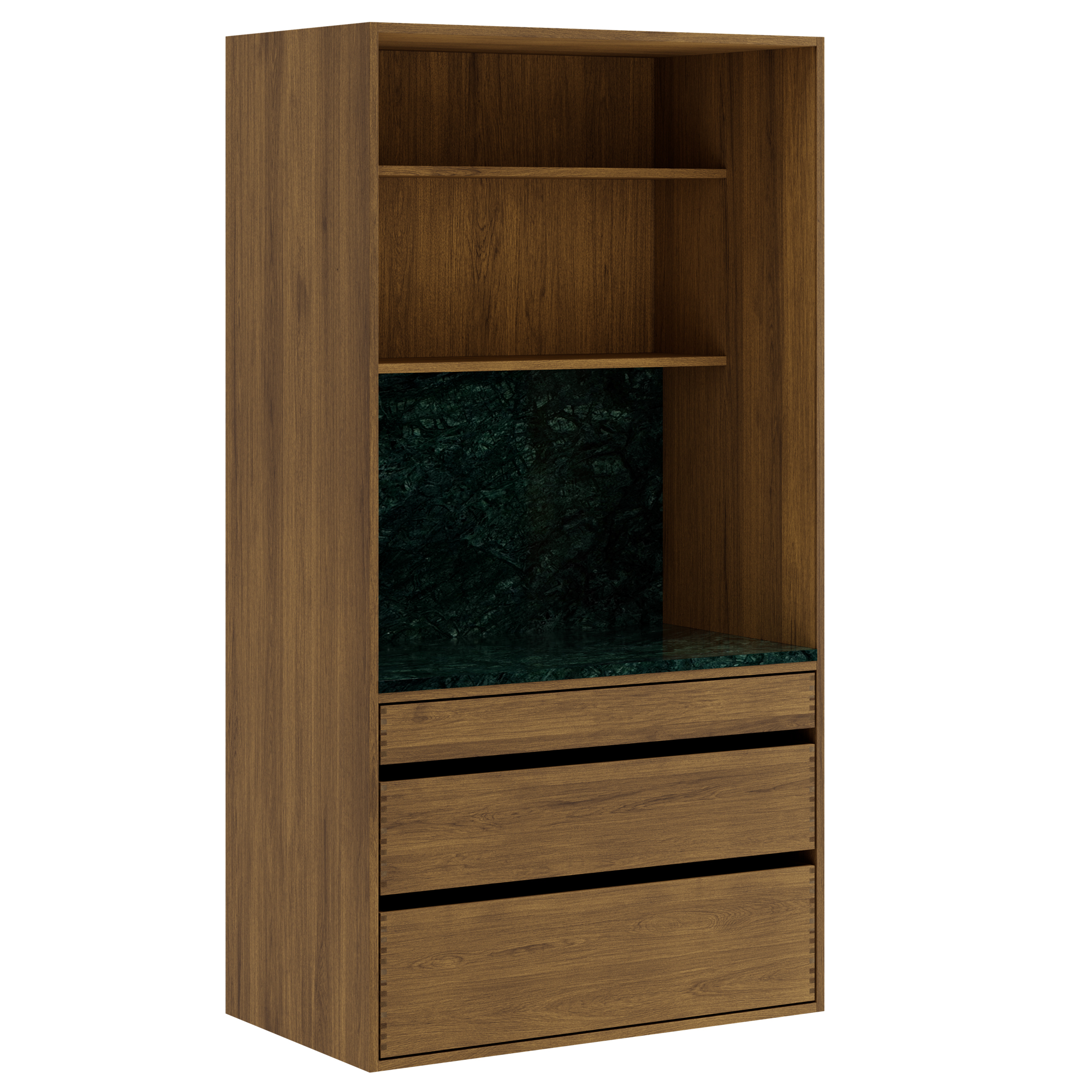 100 cm Dark Stained Just Wood Original Barista Cabinet
