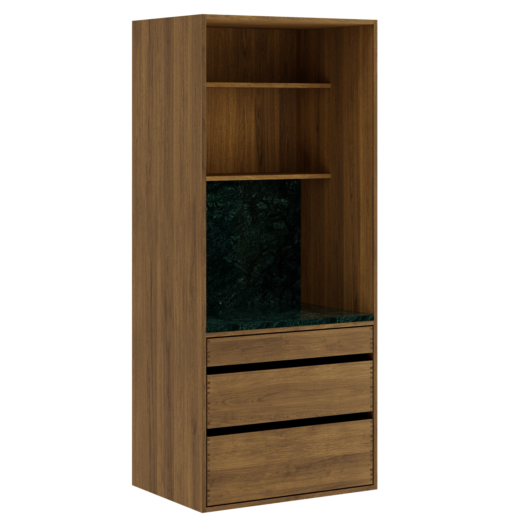 80 cm Dark Stained Just Wood Original Barista Cabinet