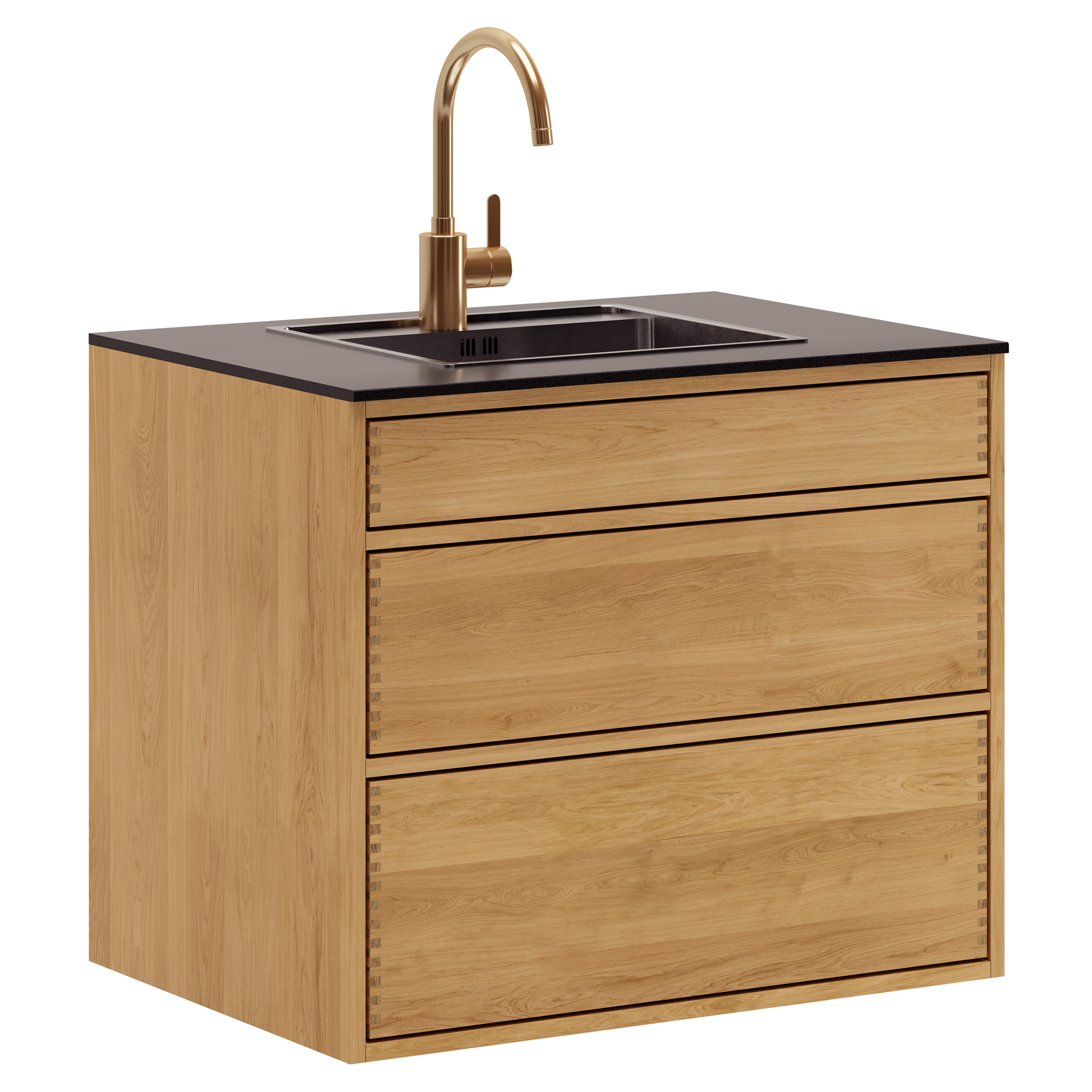 80 cm Just Wood Push Sink Cabinet 60 cm in depth