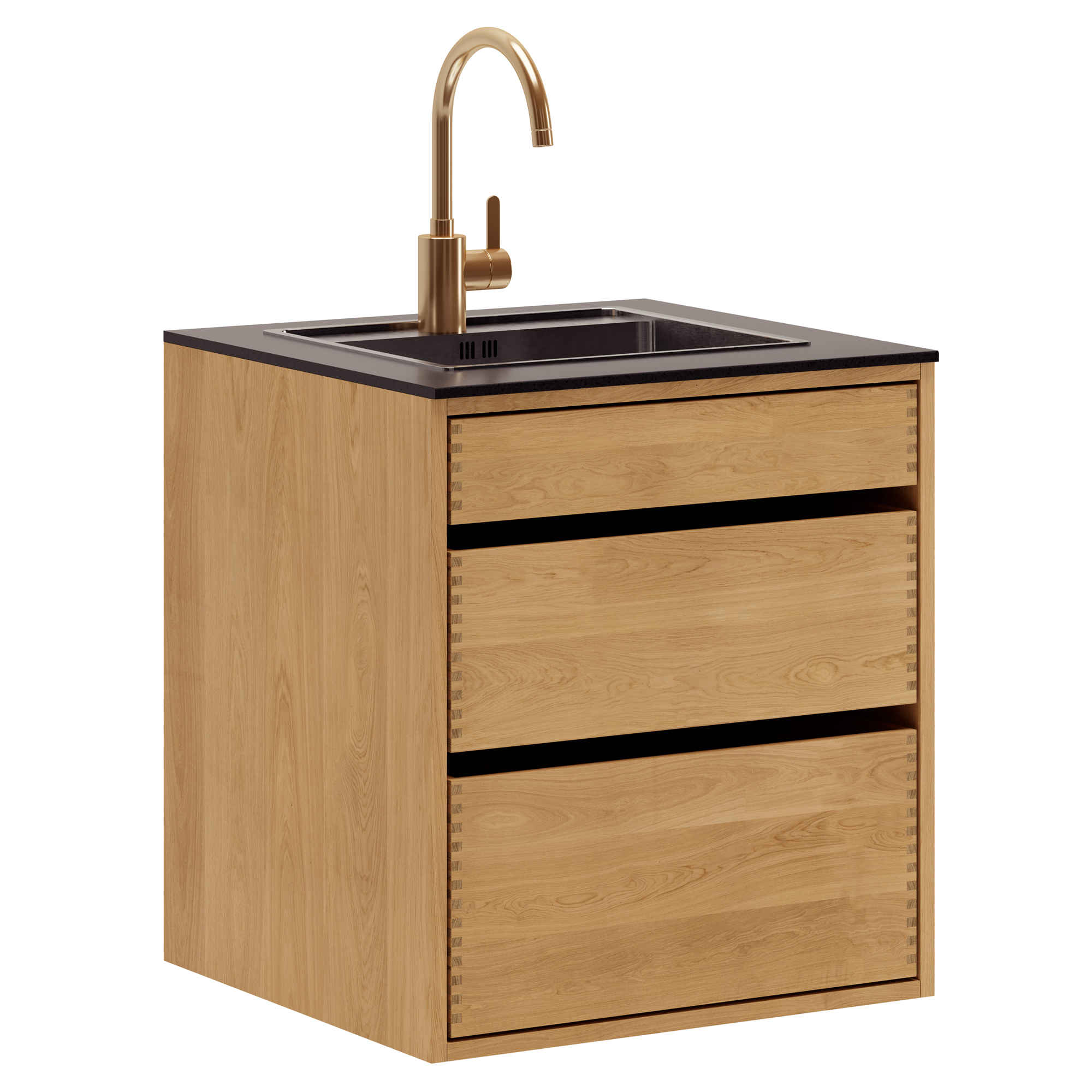 60 cm Just Wood Original Sink Cabinet 60 cm in depth