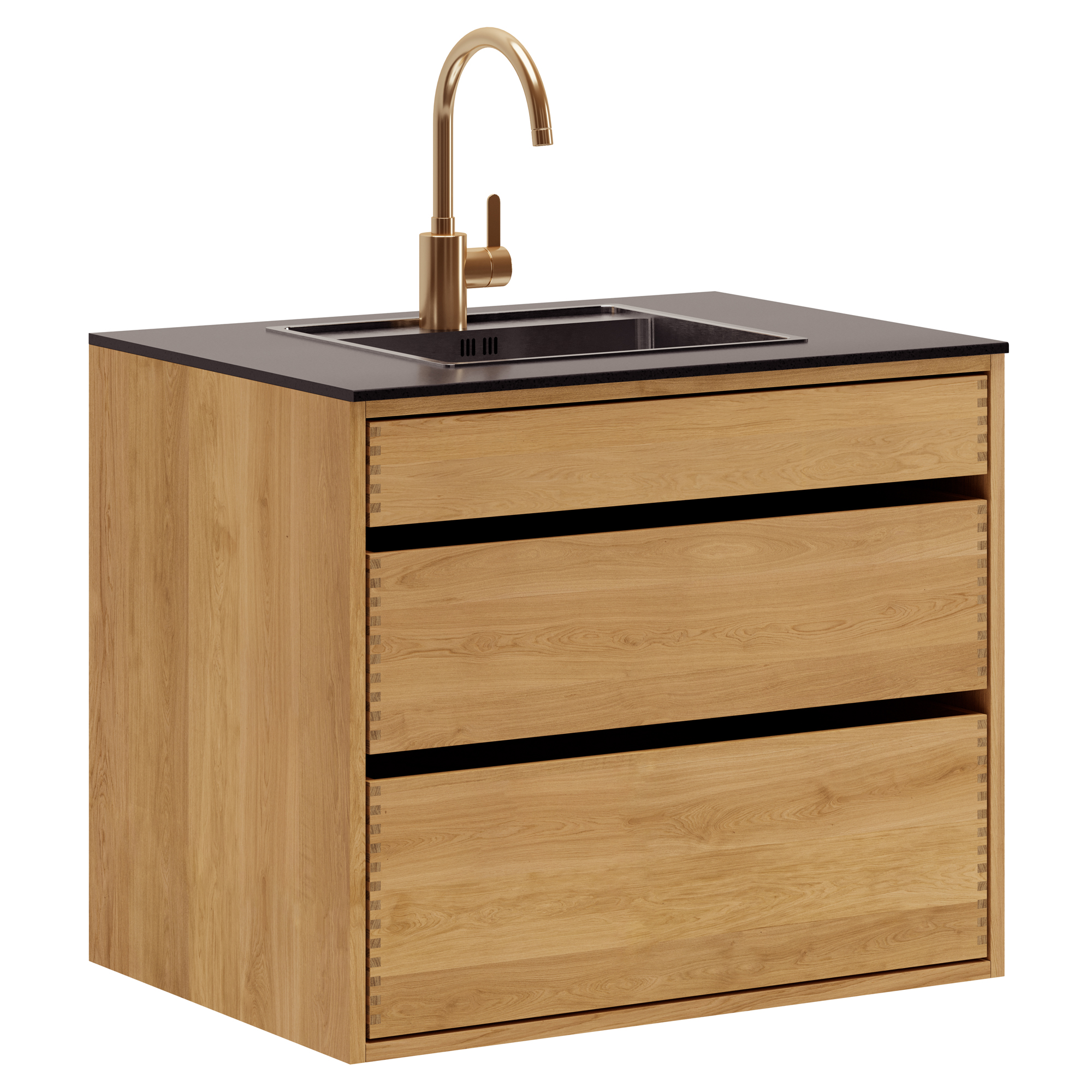 80 cm Just Wood Original Washbasin Cabinet 60 cm in depth