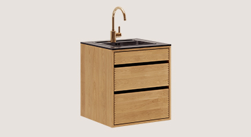 Light oiled Original Carpenter Sink cabinet