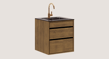 Dark Oiled Original Carpenter Sink Cabinet
