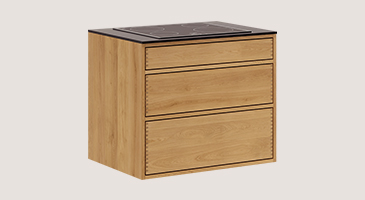 Light Oiled Carpenter Cabinet for cooktop