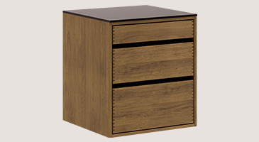 Dark Oiled Carpenter Base Cabinet